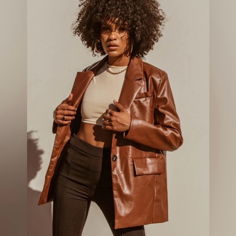 Princess Polly Jocelyn Faux Leather Jacket